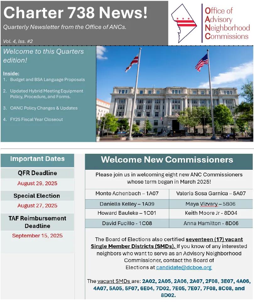 Charter 738 News - August 2025 Cover