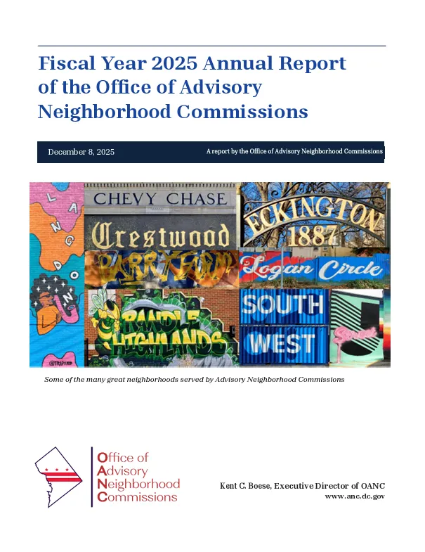 OANC Annual Report FY25 Cover