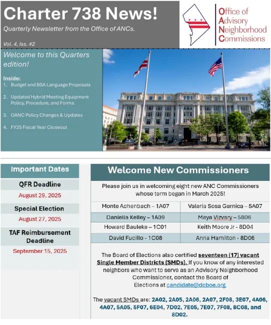 Charter 738 News - August 2025 Cover